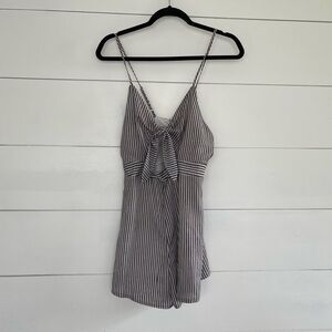 LF Seek the Label Women’s Medium Striped Cutout Romper
